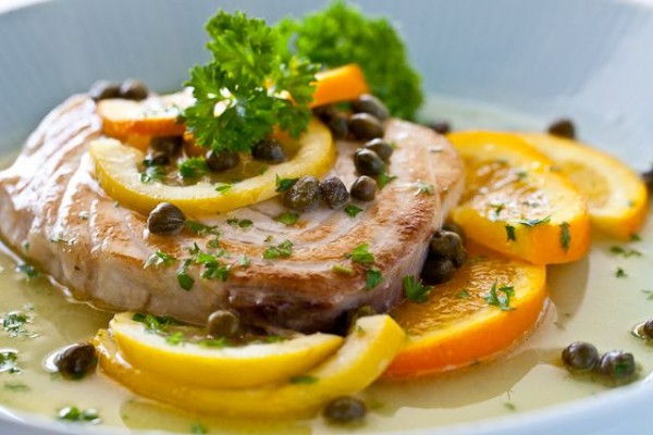 fish with capers and lemon
